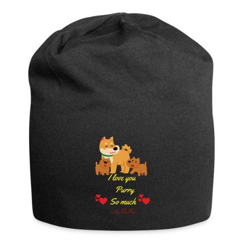 Cute Dog Family Love – “I Love You Purry So much - Jersey Beanie