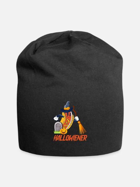 Hallowiener Hot Dog Lover Costume Fun - Jersey Beanie - black - Front