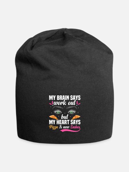 Lash Technician Eyelash Whisperer Lash Extension - Jersey Beanie - black - Front