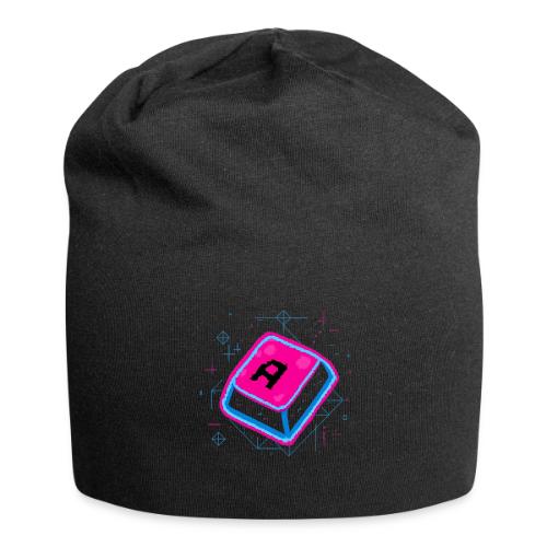 Neon Pixel A Key - Jersey Beanie