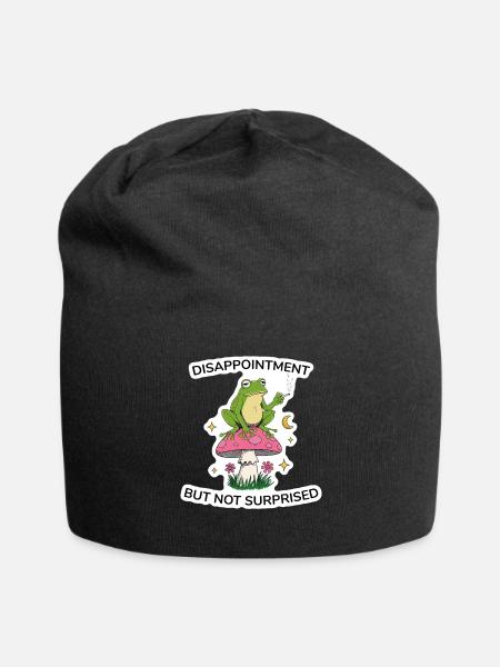 Disappointment But Not Surprised - Jersey Beanie - black - Front