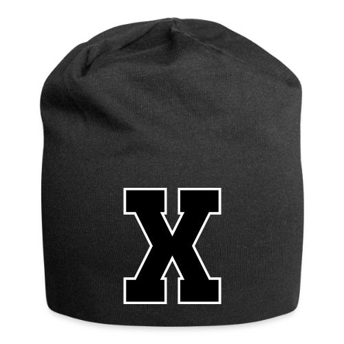 Varsity Letter X Athletic Monogram - Jersey Beanie