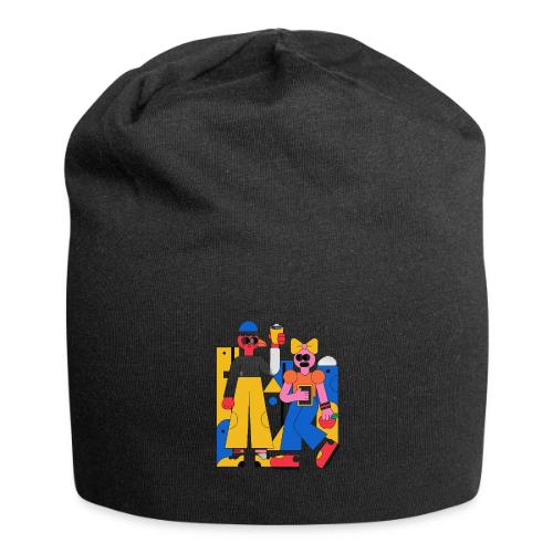 Bold Geometric Duo Pop Art - Jersey Beanie