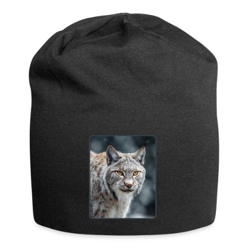 Lynx Portrait Piercing Eyes Design - Jersey Beanie