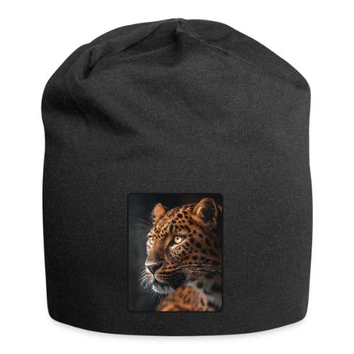 Amur Leopard Face Wildlife Design - Jersey Beanie
