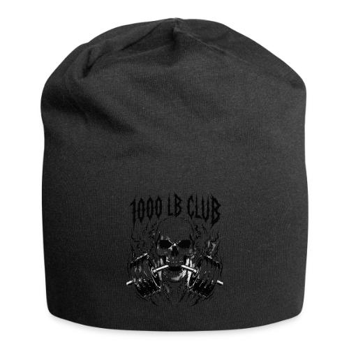 1000 LB Club Skull Barbell Powerlif - Jersey Beanie