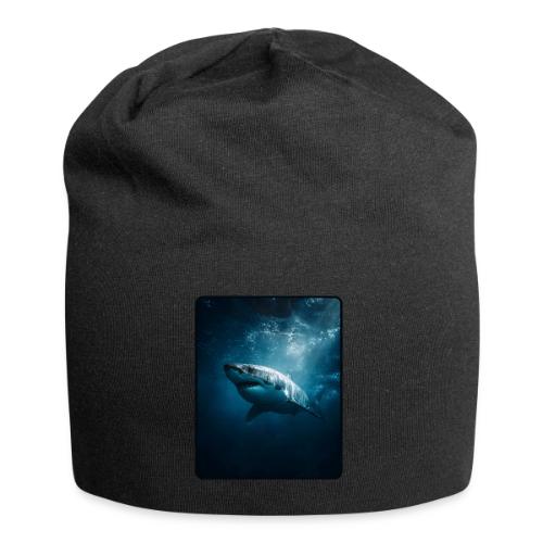 Great White Shark Ocean Design - Jersey Beanie