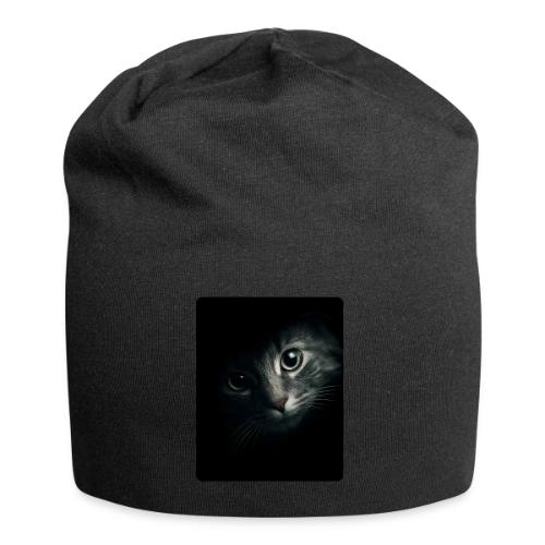 Cat Face in Shadow Close-Up Design - Jersey Beanie