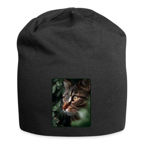 Tabby Cat Jungle Eyes Design - Jersey Beanie