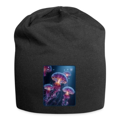 Glowing Jellyfish Deep Sea Design - Jersey Beanie