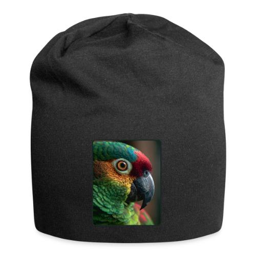 Colorful Parrot Close-Up Design - Jersey Beanie
