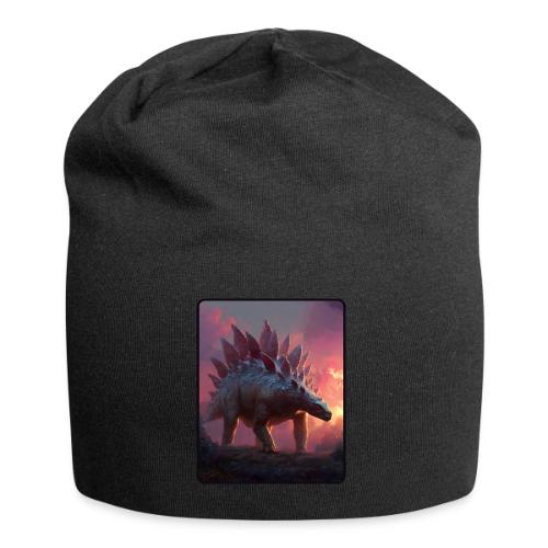 Stegosaurus Sunset Forest Design - Jersey Beanie