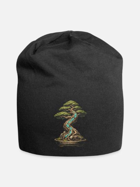 Bonsai - Jersey Beanie - black - Front