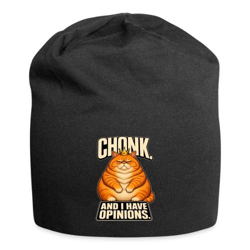 Chonk King Cat - Opinionated Kitty - Jersey Beanie