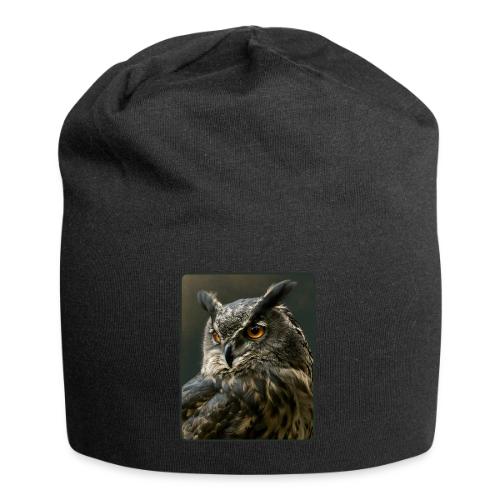 Eurasian Eagle Owl Portrait Design - Jersey Beanie