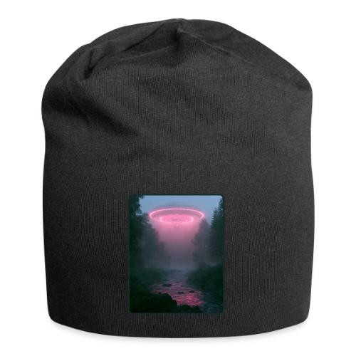 Neon UFO Forest River Design - Jersey Beanie
