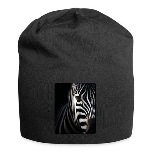 Zebra High Contrast Portrait Design - Jersey Beanie