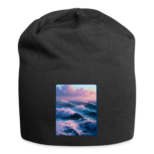 Dreamy Pastel Ocean Sunset Art - Jersey Beanie