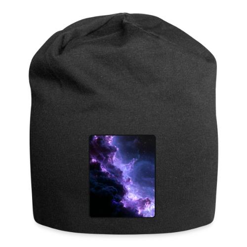Purple Nebula Space Design - Jersey Beanie