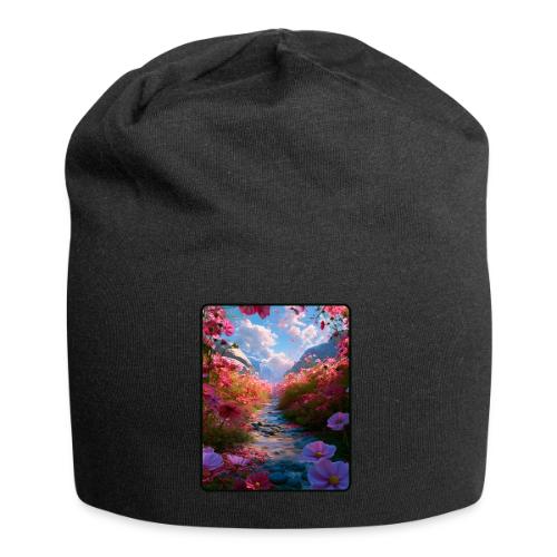 Dreamy Cosmos Valley Landscape Art - Jersey Beanie