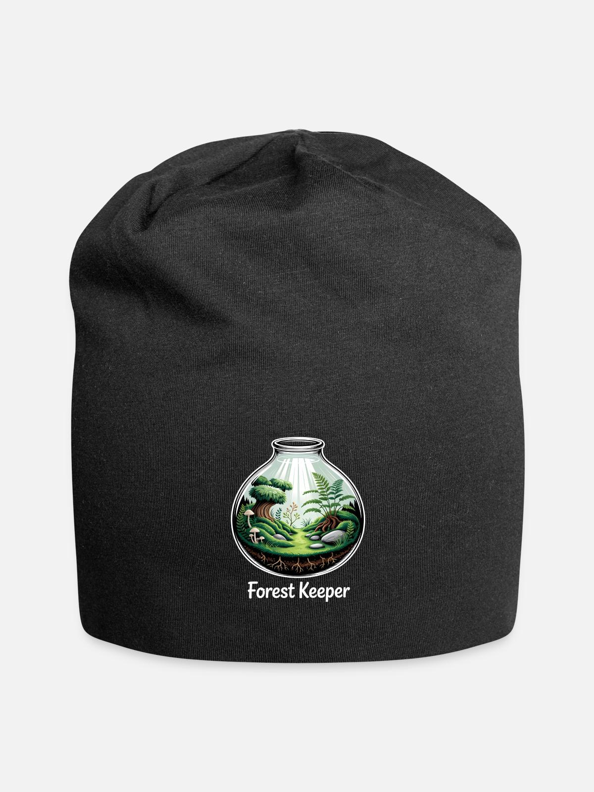 Forest Keeper Mossarium Terrarium - Jersey Beanie - black - Front