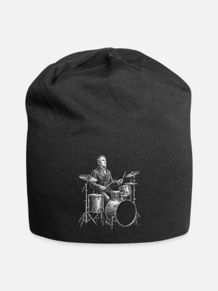 William Henry Harrison Drummer  - Jersey Beanie - black - Front
