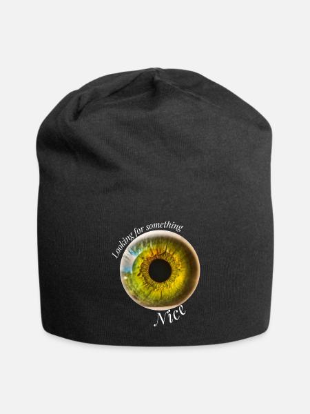 Looking_for_something_Nice - Jersey Beanie - black - Front