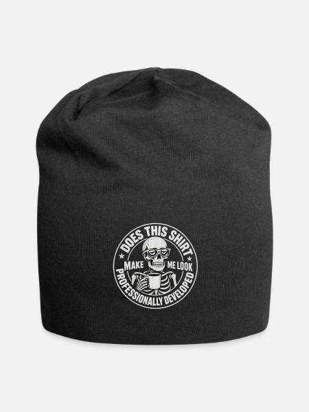 This Shirt Make Me Look Professionally Developed - Jersey Beanie - black - Front