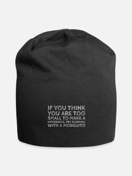 Try Sleeping With a Mosquito - Jersey Beanie - black - Front
