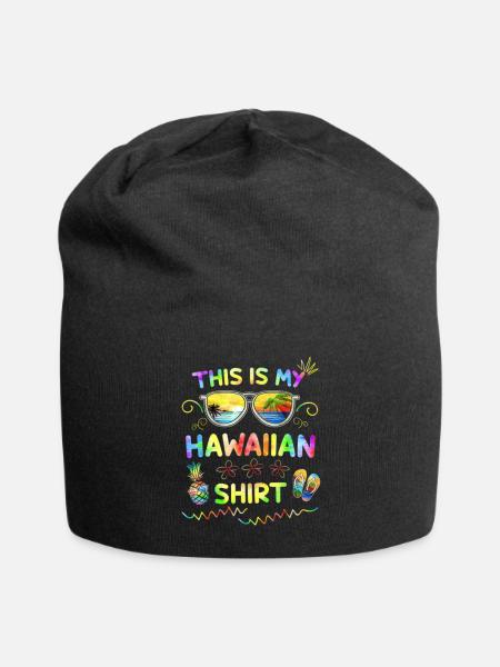 Hawaiian shirts - Jersey Beanie - black - Front