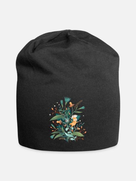 Flower Kid - Jersey Beanie - black