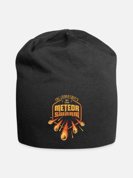 On Wednesdays We Cast Meteor Swarm - Jersey Beanie - black - Front