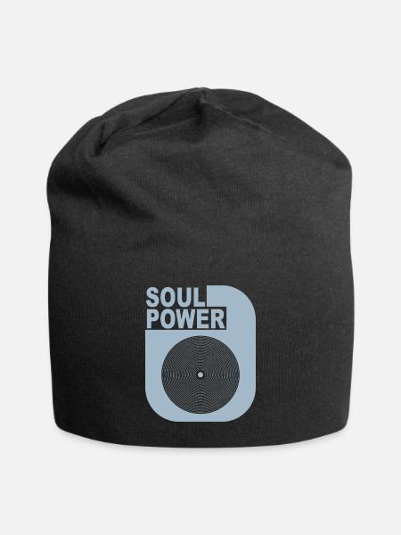 Soul Power - Jersey Beanie - black