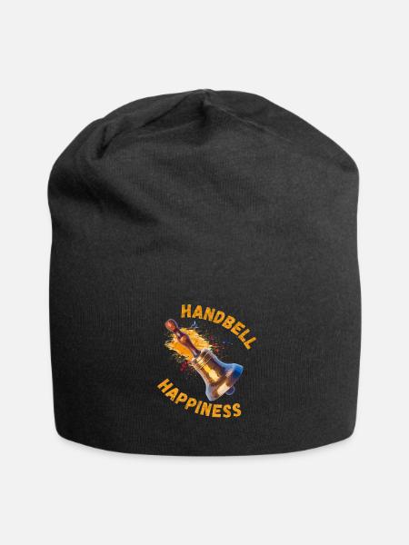 Handbell Happiness - Handbell Music Instrument - Jersey Beanie - black - Front
