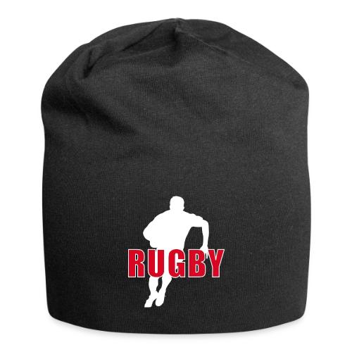 Bold Rugby Action Silhouette - Jersey Beanie