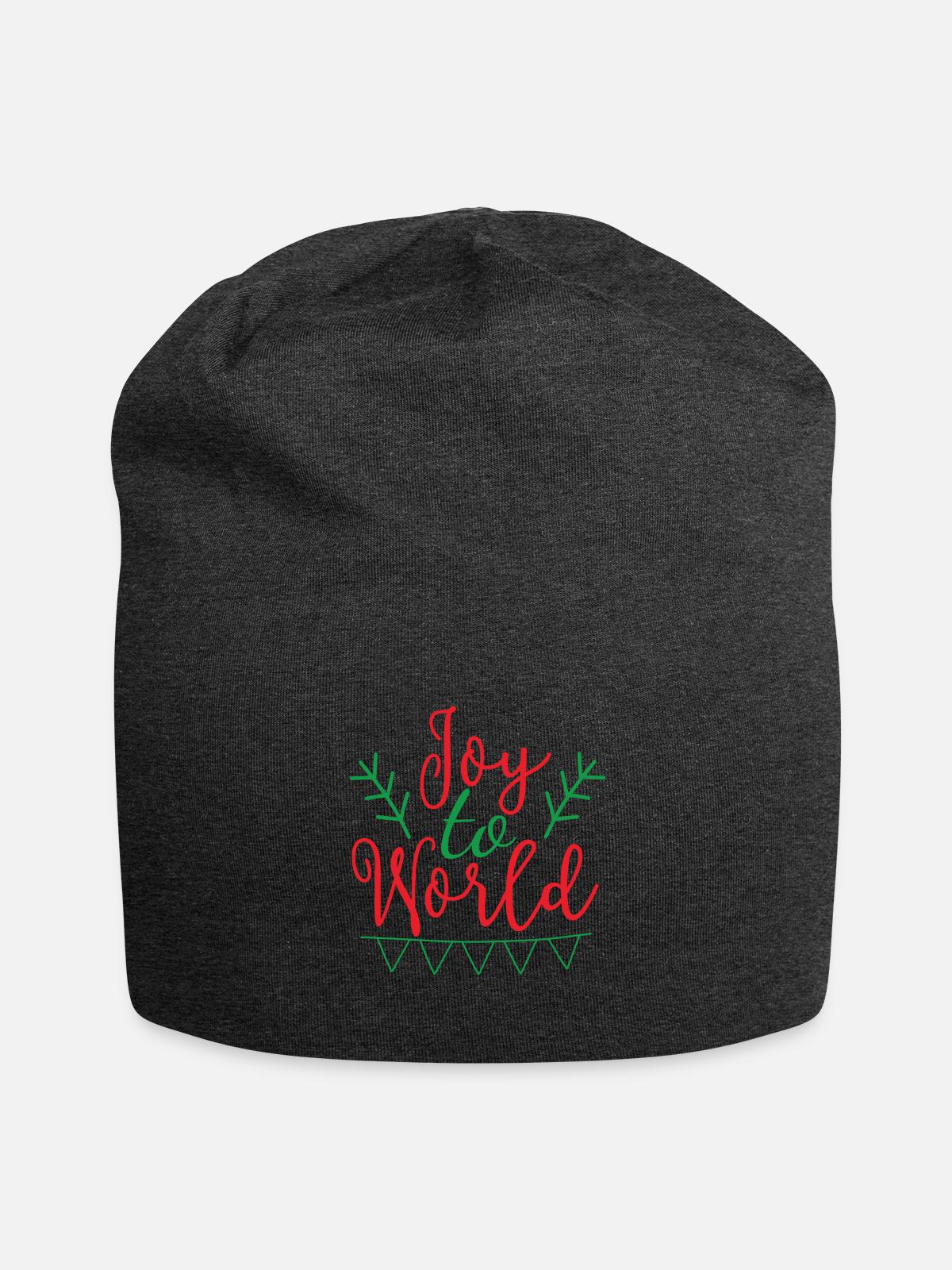 joy to world - Jersey Beanie - charcoal grey - Front