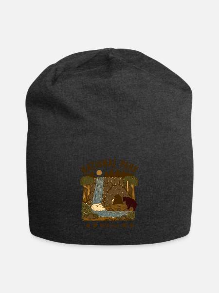 NATIONAL PARK - Jersey Beanie - charcoal grey - Front
