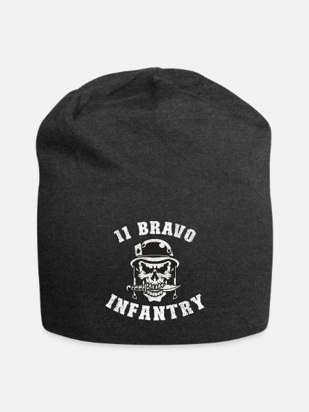 11 Bravo Infantry - Jersey Beanie - charcoal grey - Front