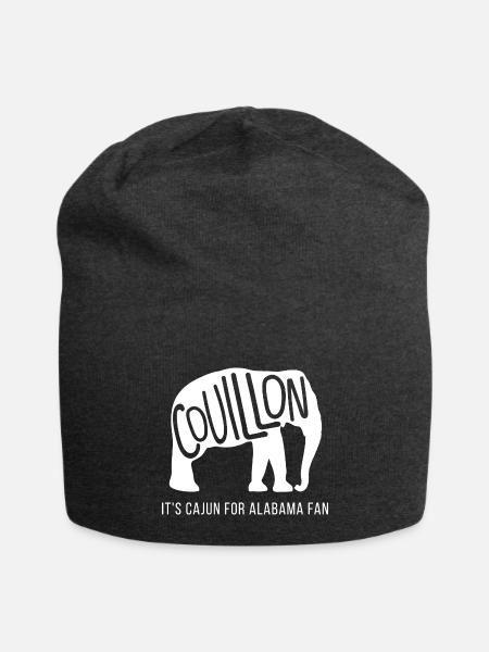 Couillon It s Cajun for Alabama Fan - Jersey Beanie - charcoal grey