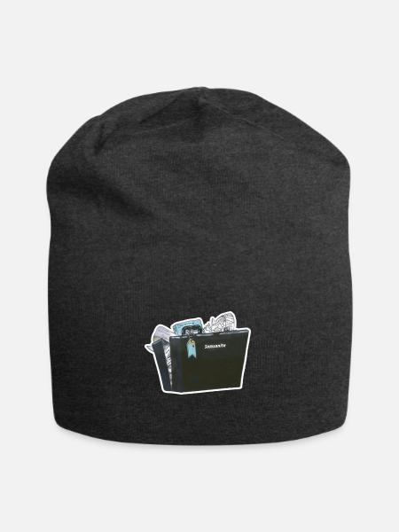 I owe you samsonite  - Jersey Beanie - charcoal grey - Front