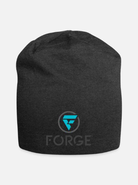 FORGE - Color Logo with Black - Jersey Beanie - charcoal grey - Front