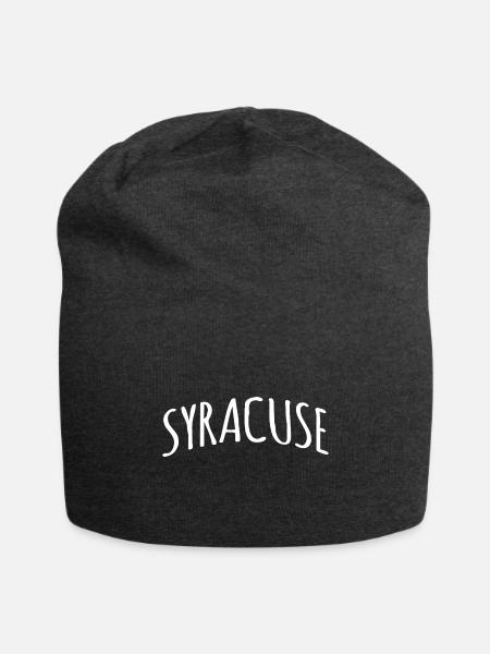 Cute Syracuse humor - Jersey Beanie - charcoal grey