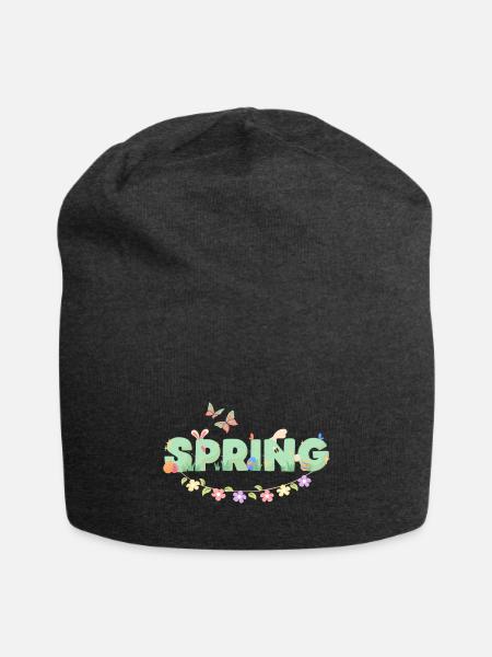 Spring - Jersey Beanie - charcoal grey - Front