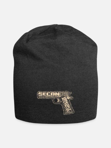 Second Amendment - Jersey Beanie - charcoal grey - Front