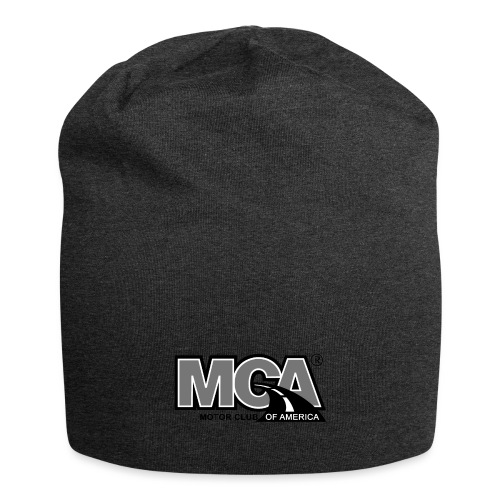 MCA Logo WBG Transparent BLACK WHITE TITLEfw fw pn - Jersey Beanie
