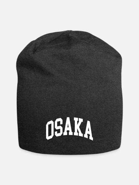 Osaka - Jersey Beanie - charcoal grey - Front