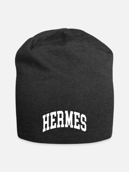Hermes - Jersey Beanie - charcoal grey - Front