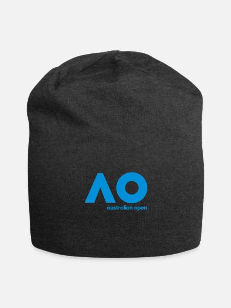 australian open logo - Jersey Beanie - charcoal grey - Front