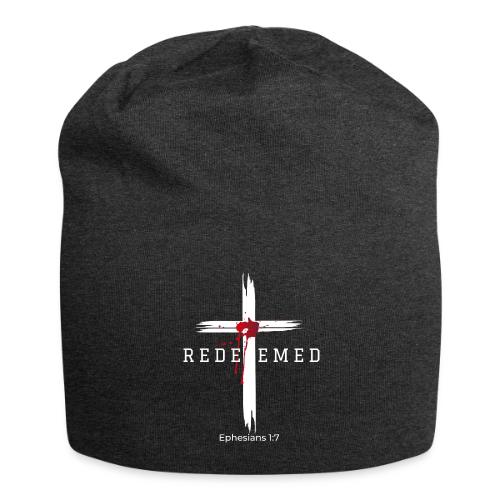 Redeemed by the blood of Jesus - Ephesians 1:7 - Jersey Beanie