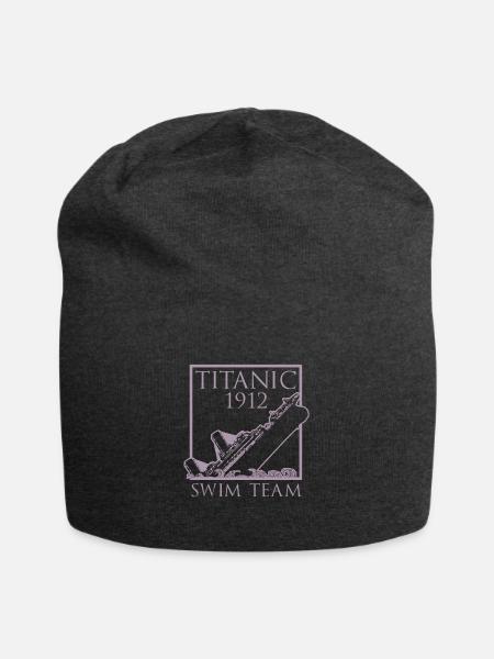 Titanic 1912 swim team lifeguards - Jersey Beanie - charcoal grey - Front